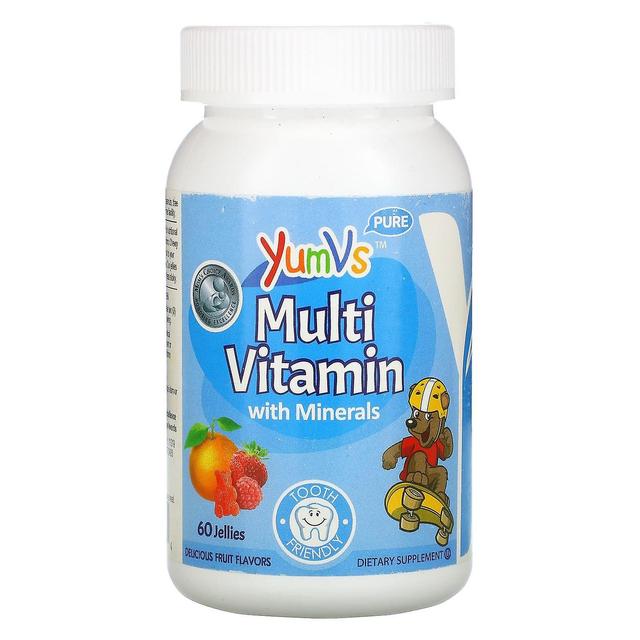 Yum-V's Yum-Vs, Multi Vitamin with Minerals, Delicious Fruit Flavors, 60 Jellies on Productcaster.