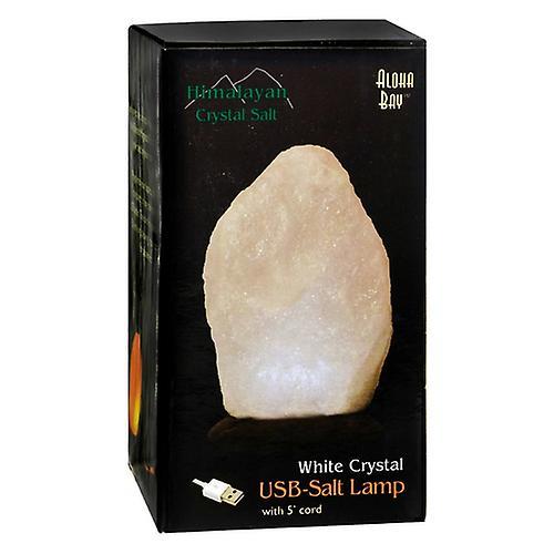 Aloha Bay Himalayan Salt Crystal Lamp 4 inches, White USB 1 CT (Pack of 1) on Productcaster.