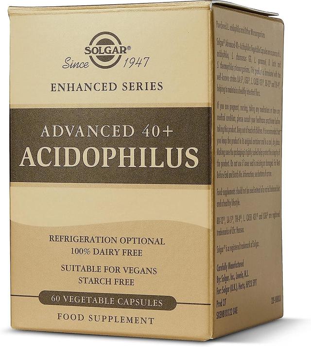 Solgar Advanced 40+ Acidophilus Vegetable Capsules Pack of 60 on Productcaster.