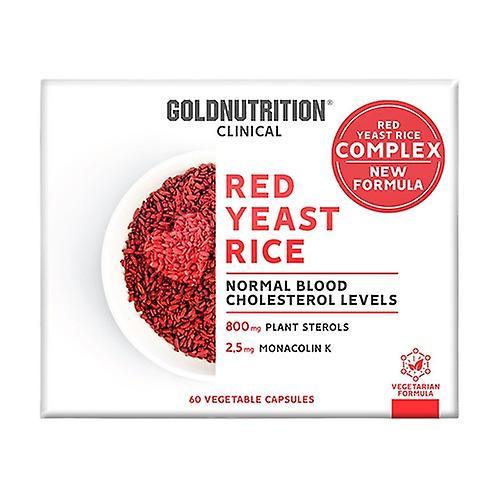 Gold Nutrition Red yeast rice complex 60 vegetable capsules on Productcaster.