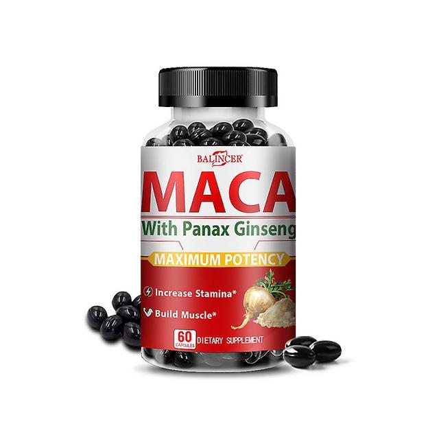 Vorallme Maca Root Supplements Can Help Increase Energy, Improve Stamina, And Improve Mood. Promotes Reproductive Health, Fights Fatigue 60 count-1... on Productcaster.