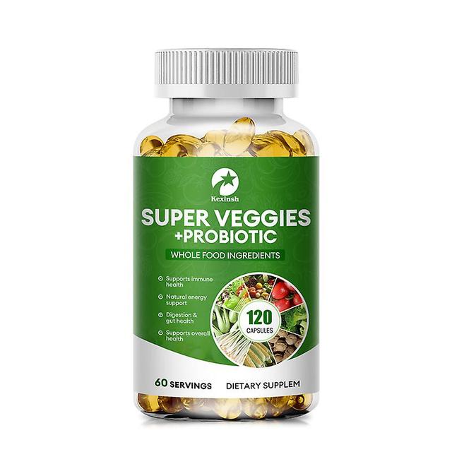 Huamade Kexinsh Super frukter och grönsaker kapslar Naturliga vegetabiliska probiotiska kapsel fylld med vitaminer och mineraler 120 veg on Productcaster.