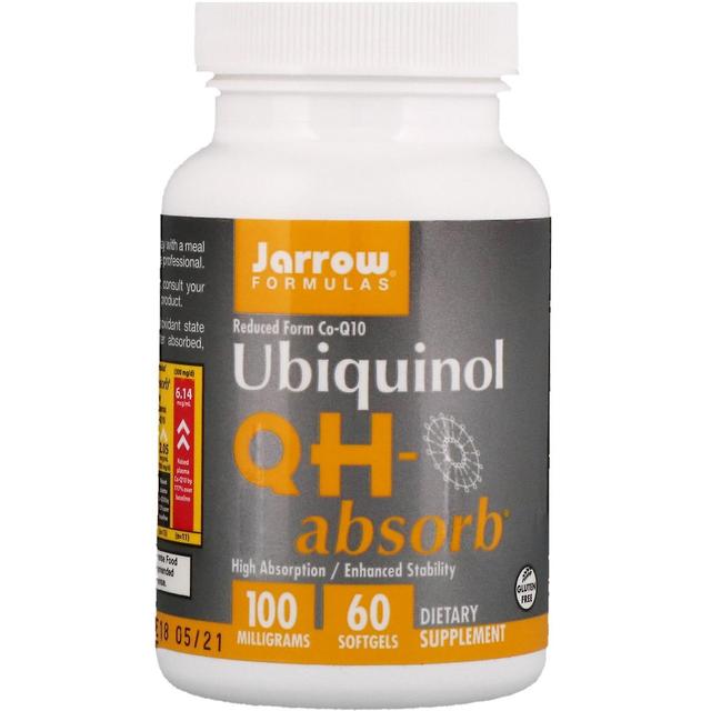 Jarrow Formulas Jarrow Kaavat, Ubikinoli, QH-Absorb, 100 mg, 60 Softgels on Productcaster.