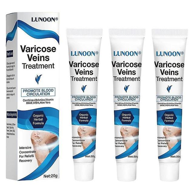 3pcs Health And Wellness Products Varicose Veins For Legs-varicose Veins Cream, Varicose Vein Soothing Leg Cream -GSL on Productcaster.