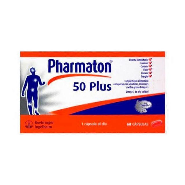 Pharmaton 50plus 30 capsules on Productcaster.