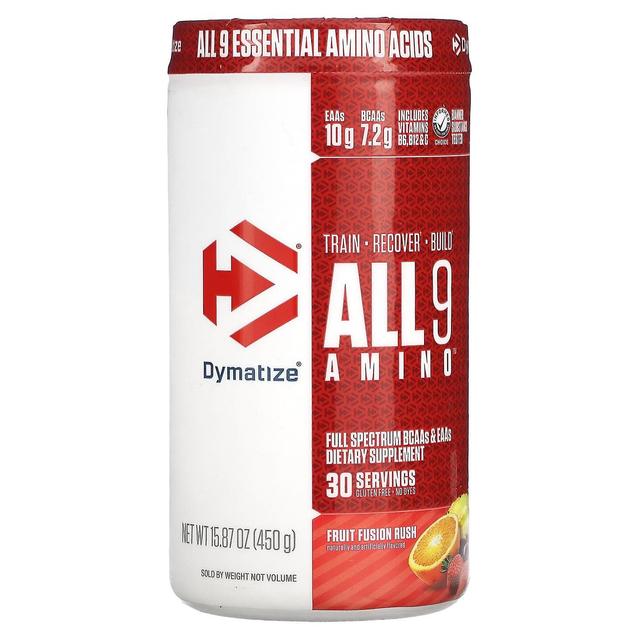 Dymatize, ALL9AMINO, Fruit Fusion Rush, 15.87 (450 g) on Productcaster.