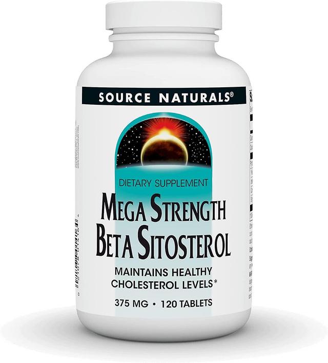 Source Naturals Källa Naturals Beta-Sitosterol Mega Styrka 375mg 120 tabletter on Productcaster.