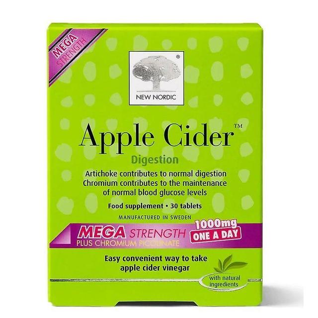 New Nordic Apple Cider Mega Strength 1000mg Tablets 30 (NLF054) on Productcaster.