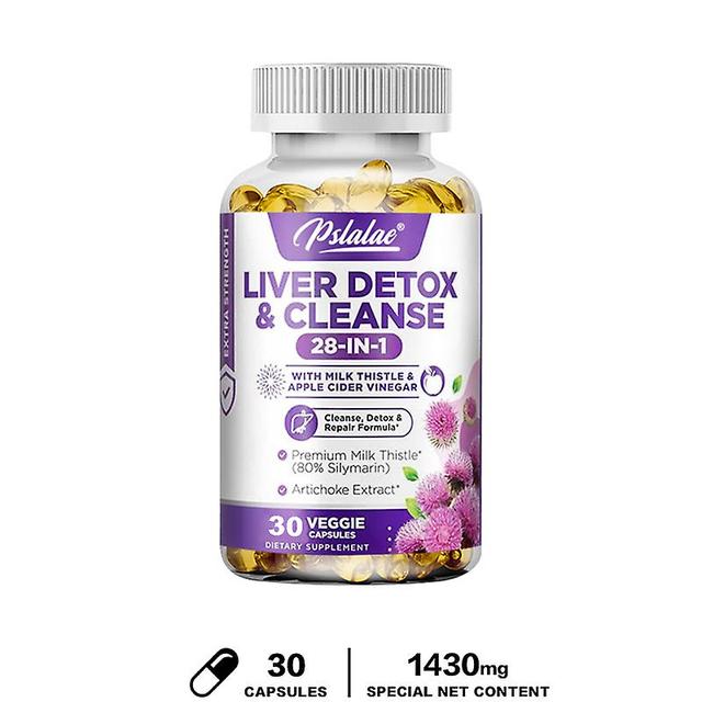 Vorallme 28-in-1 Liver Cleanse Detox & Repair Fatty Liver Formula With Artichoke, Dandelion, Apple Cider Vinegar, Liver Health Support 60 Capsules on Productcaster.