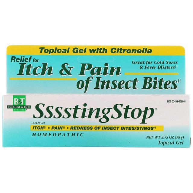 Boericke & Tafel, SssstingStop, Topical Gel with Citronella, 2.75 oz (78 g) on Productcaster.