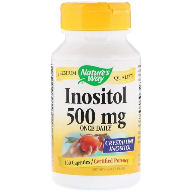 Nature's Way, Inositol, Uma vez por dia, 500 mg, 100 Cápsulas on Productcaster.