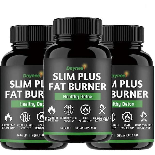 Fat Burning Dietary Supplement Healthy Vegan Detox Slimming Herbal Capsules-60 Capsules 3pcs on Productcaster.