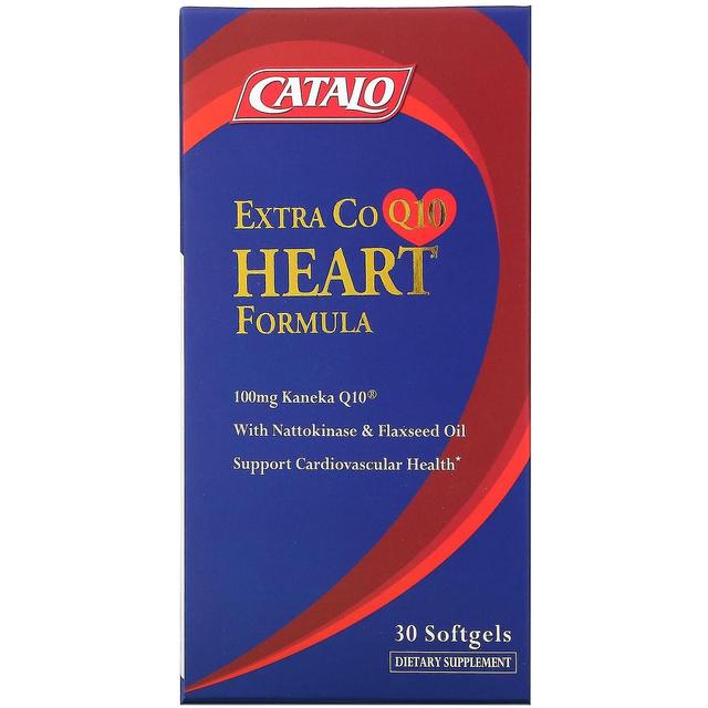 Catalo Naturals, Extra CoQ10 Herzformel mit Nattokinase & Leinsamenöl, 30 Kapseln on Productcaster.