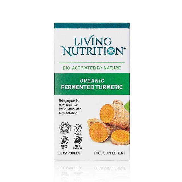 Living Nutrition Levande näring ekologisk fermenterad gurkmeja 60-tal on Productcaster.