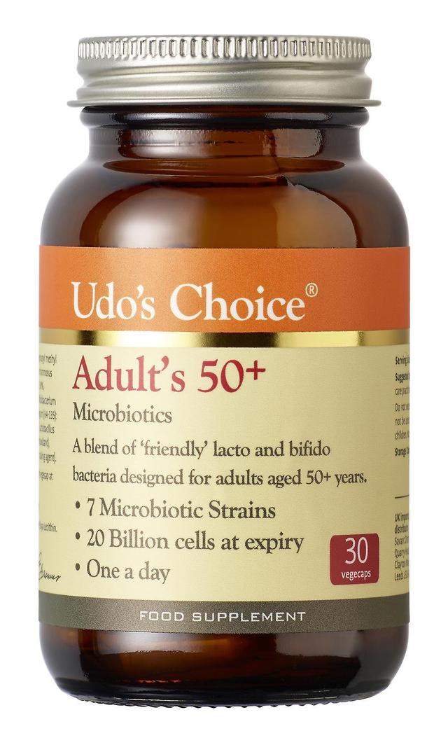 Udos Choice Voksen 50+ Blend Microbiotics - 30 Vegecaps on Productcaster.