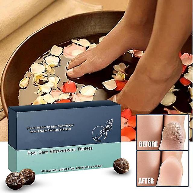 Foot Medication Effervescent Pills, Foot Bath Soak Pedicure Spa Pills, Body Detox Foot Soak Pills Prevent Dry Cracked Feet, Improve Sleep 4box-40pcs on Productcaster.