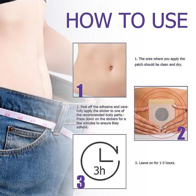 3x Belly Slimming Patch Kit Abdomen Fat Burning Diet Boosts Metabolism Slimming Lose Weight Slim Patch on Productcaster.