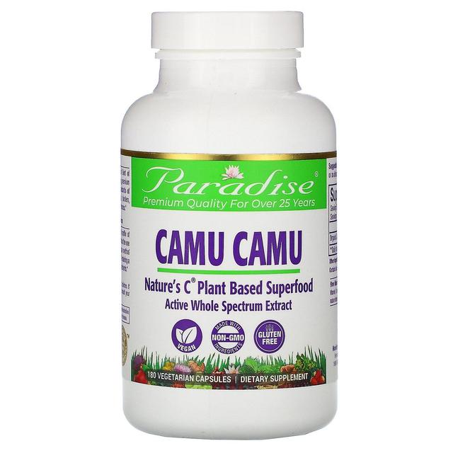 Paradise Herbs, Camu Camu, 180 Capsule Vegetariane on Productcaster.