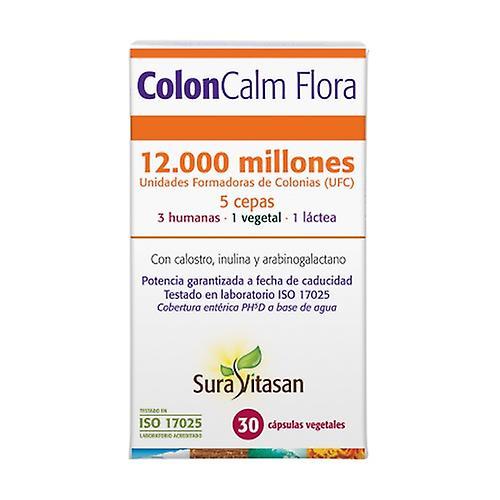 Sura Vitasan Colon Calm Flora 30 vegetable capsules on Productcaster.