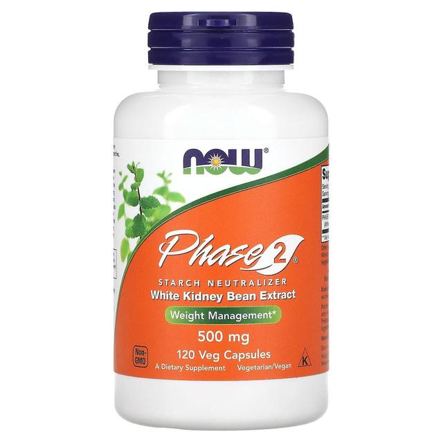 NOW Foods, Phase 2, Starch Neutralizer, 500 mg, 120 Veg Capsules on Productcaster.