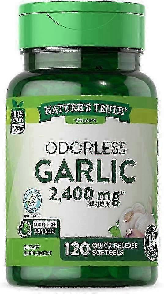 Nature's truth high strength odorless garlic, 1200 mg, softgels, 120 ea on Productcaster.