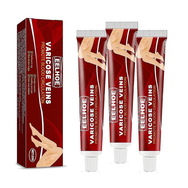 3pcs Varicose Veins Cream Relief Phlebitis Angiitis Inflammation Blood Vein Veins 20g on Productcaster.