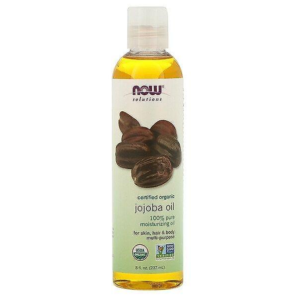 NOW Foods Maintenant Aliments, Solutions, Certifié Biologique, Huile Jojoba, 8 fl oz (237 ml) on Productcaster.