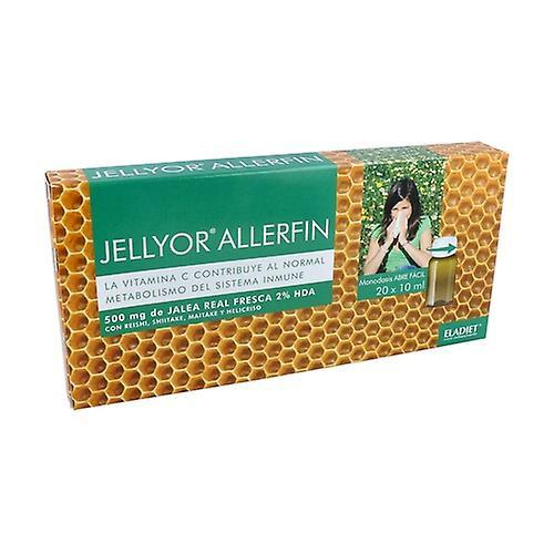 Eladiet Jellyor Allerfin Royal Jelly and Reishi 20 ampoules of 10ml on Productcaster.