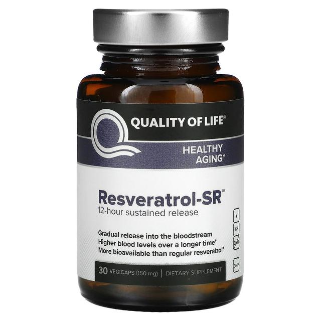 Quality of Life Labs Livskvalitet Labs, Resveratrol-SR, 150 mg, 30 Vegicaps on Productcaster.