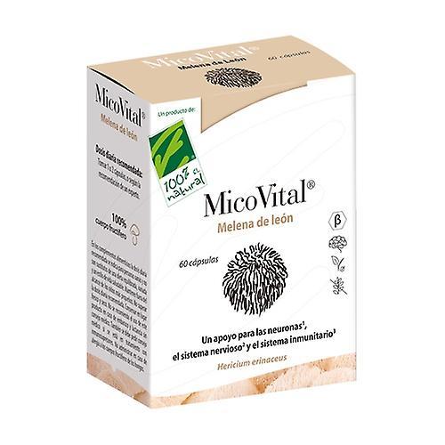 100% Natural MicoVital Lion's Mane 60 capsules on Productcaster.