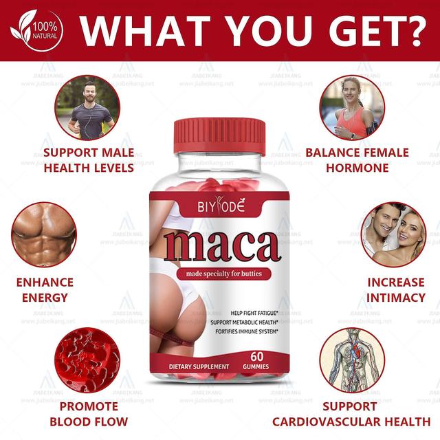 Maca Root Gummies Enhance Energy, Muscle Buttocks, Gain Gummies Maca Root For Men And Women 1pc on Productcaster.