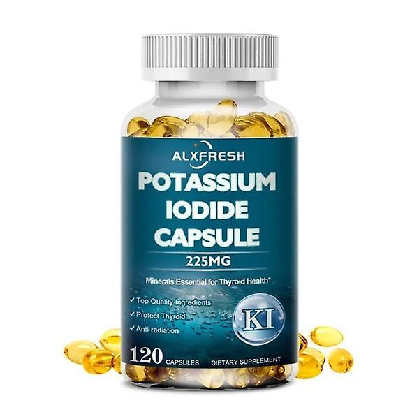 Beau Care 60 Pieces Potassium Iodide Capsules KI (Stable Iodine) 225 mcg per Day - Thyroid Support Supplement on Productcaster.