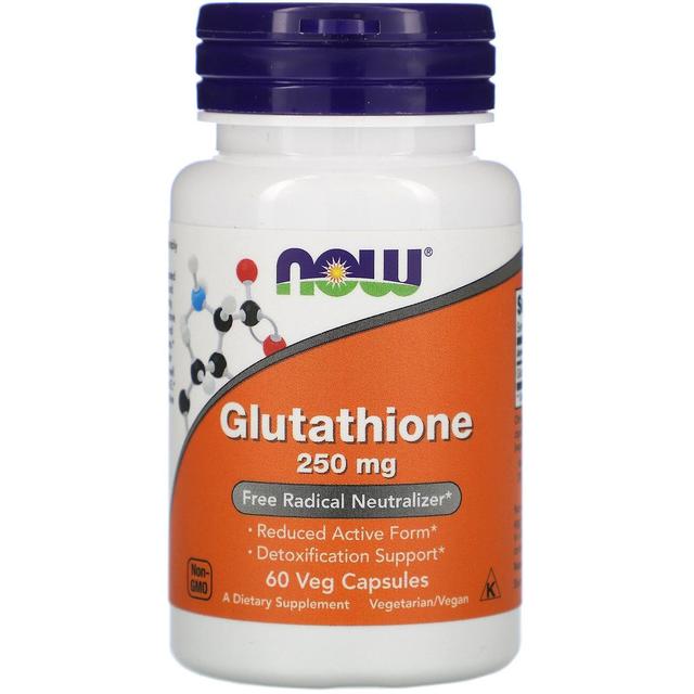 NOW Foods Now Alimentos, Glutationa, 250 mg, 60 Veg Cápsulas on Productcaster.