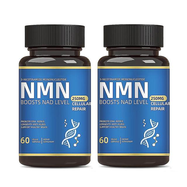 1-3Bottles Nmn Capsules Anti Ageing Detox Nicotinamide Mononucleotide 99% Purity Supplement 2Bottles on Productcaster.