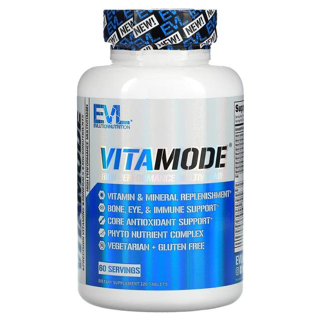 EVLution Nutrition, VitaMode, High Performance Multivitamin, 120 Tablets on Productcaster.