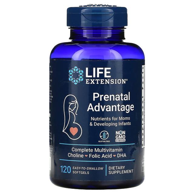 Life Extension, Prenatal Advantage, 120 Easy-To-Swallow Softgels on Productcaster.