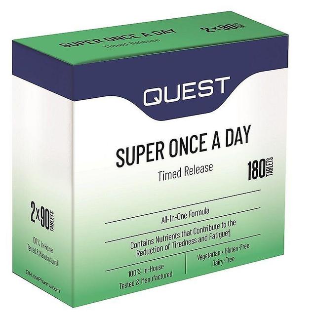 Quest Vitamins Super Once A Day (Twin Pack 2X90) Tabs 180 (P606356) on Productcaster.