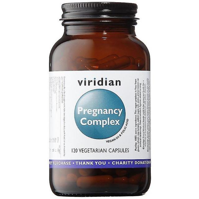 Brand Viridian Pregnancy Complex Caps - 120 kasviskorkkia, raskauteen ja imetykseen, ravitsemuksellinen tuki (151) on Productcaster.