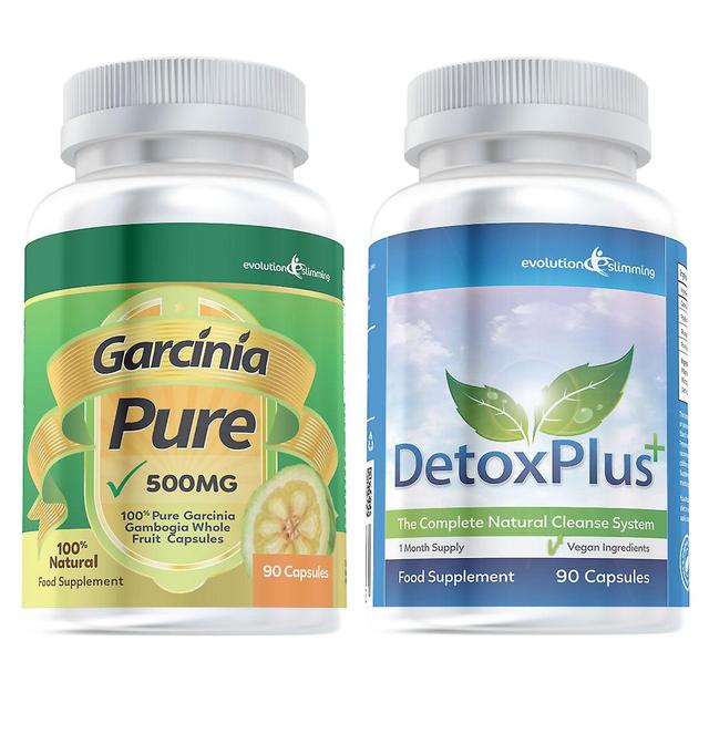 Evolution Slimming Garcinia Pure 100% Garcinia Cambogia a Colon Cleanse combo-1 mesiac dodávka-tuk Burner a Colon Cleanse-Evolution chudnutie on Productcaster.