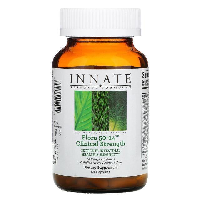 Innate Response Formulas, Flora 50-14, Clinical Strength, 60 Capsules (Ice) on Productcaster.