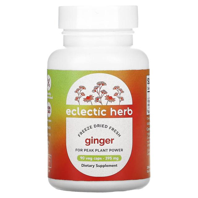 Eclectic Institute, liofilizado fresco, jengibre, 395 mg, 90 cápsulas vegetales on Productcaster.