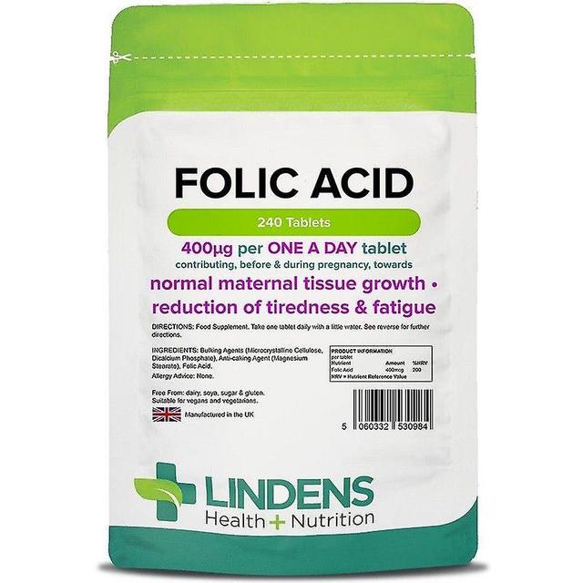 Lindens Folic Acid 400mcg Tablets 240 (984) on Productcaster.