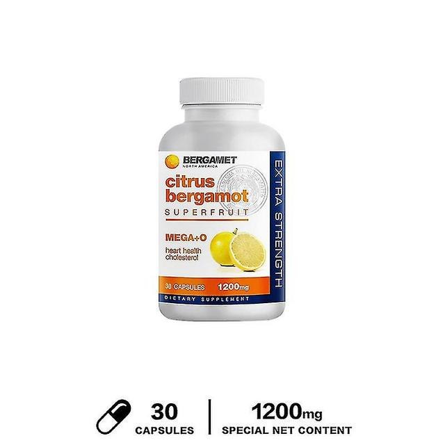 Vorallme Citrus Bergamot Mega+o 40% Bpf 600mg - Extra Strength Natural Cholesterol & Heart Supplements W/ Multiple Clinical Studies 30 capsules on Productcaster.