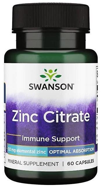 Swanson Zinc Citrate 50 mg 60 Capsules on Productcaster.