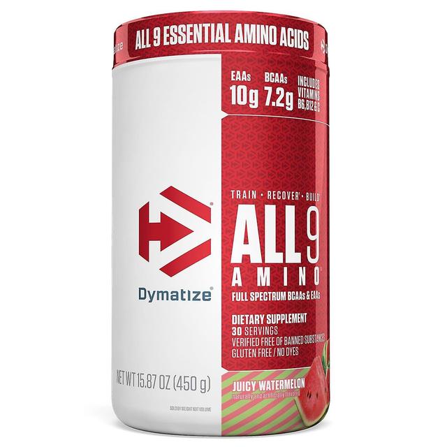 Dymatize, ALL9AMINO, Juicy Watermelon, 15.87 oz (450 g) on Productcaster.