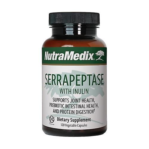 Nutramedix Serrapeptase with inulin 120 vegetable capsules on Productcaster.