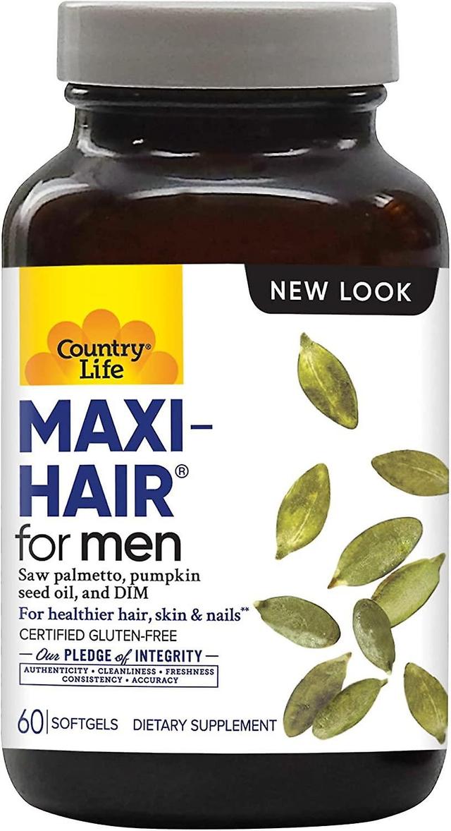 Country Life Maxi-Hair for Men 60 Softgels on Productcaster.