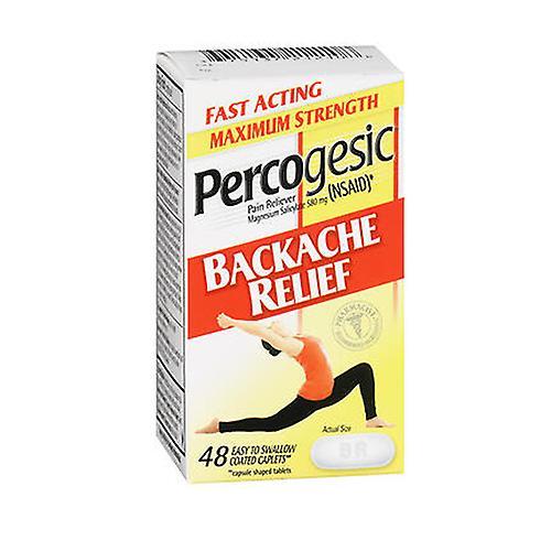 Percogesic Cápsulas de alivio de dolor de espalda percogésico, 48 cápsulas (Pack de 1) on Productcaster.