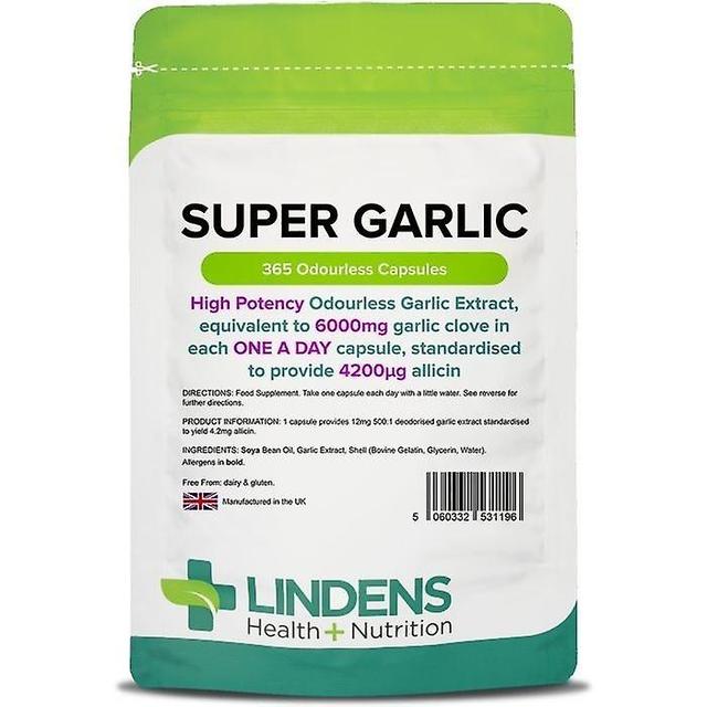 Lindens Super Garlic 6000mg Capsules 365 (1196) on Productcaster.