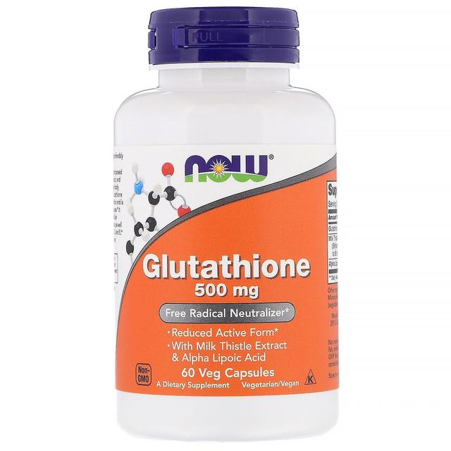 Now Foods, Glutathione, 500 mg, 60 Veg Capsules on Productcaster.